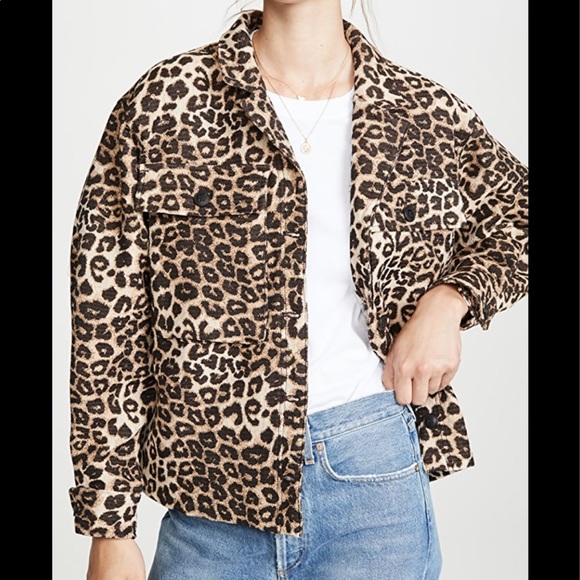 Anine Bing Jackets & Blazers - Anine Bing Leopard Flynn Jacket